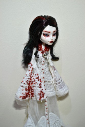 Monster high ooak skelita - high,